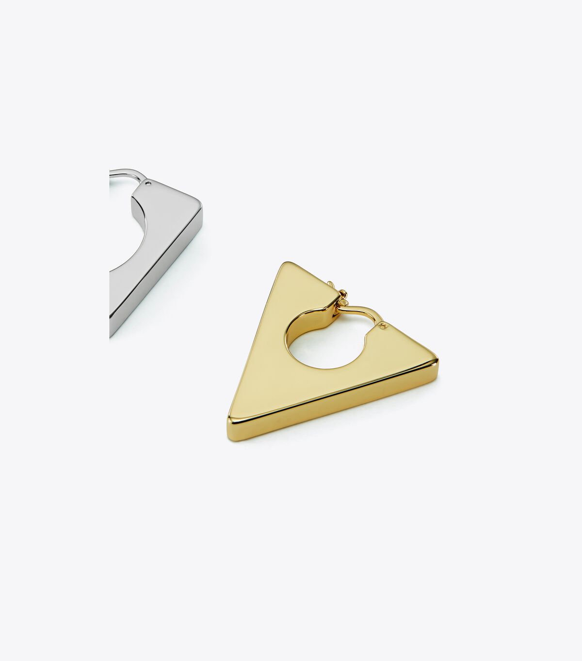 tory burch geo hoop earring