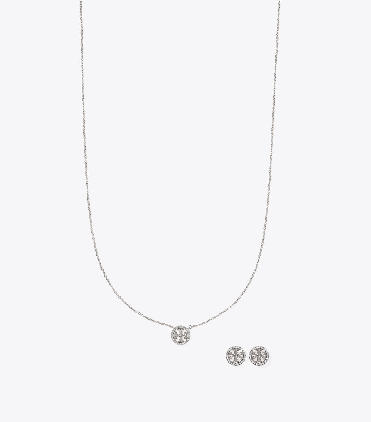 Miller Pavé Pendant Necklace & Stud Earring Gift Set