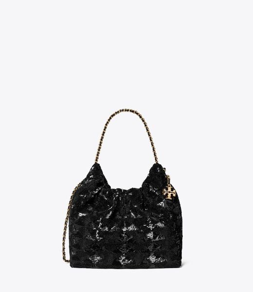 Mini Fleming Sequin Hobo Bag tory burch mini fleming sequin hobo bag