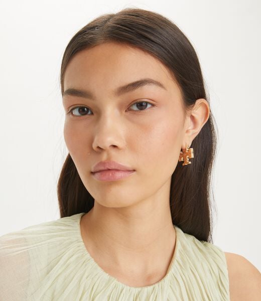 Hidden Hoop Earrings tory burch hidden hoop earrings