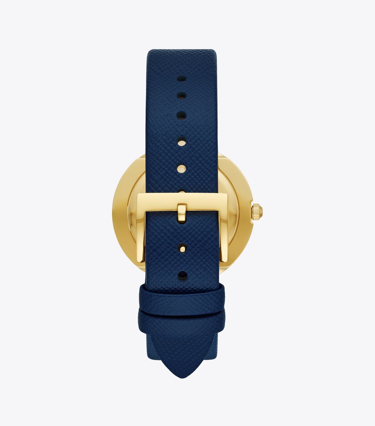 tory burch bailey watch navy leather gold tone ivory 34 mm