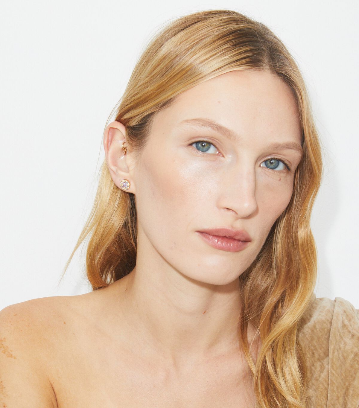 tory burch forget me not pav  stud earring