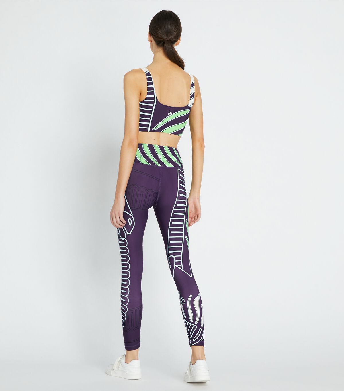 tory burch scoop neck long line bra
