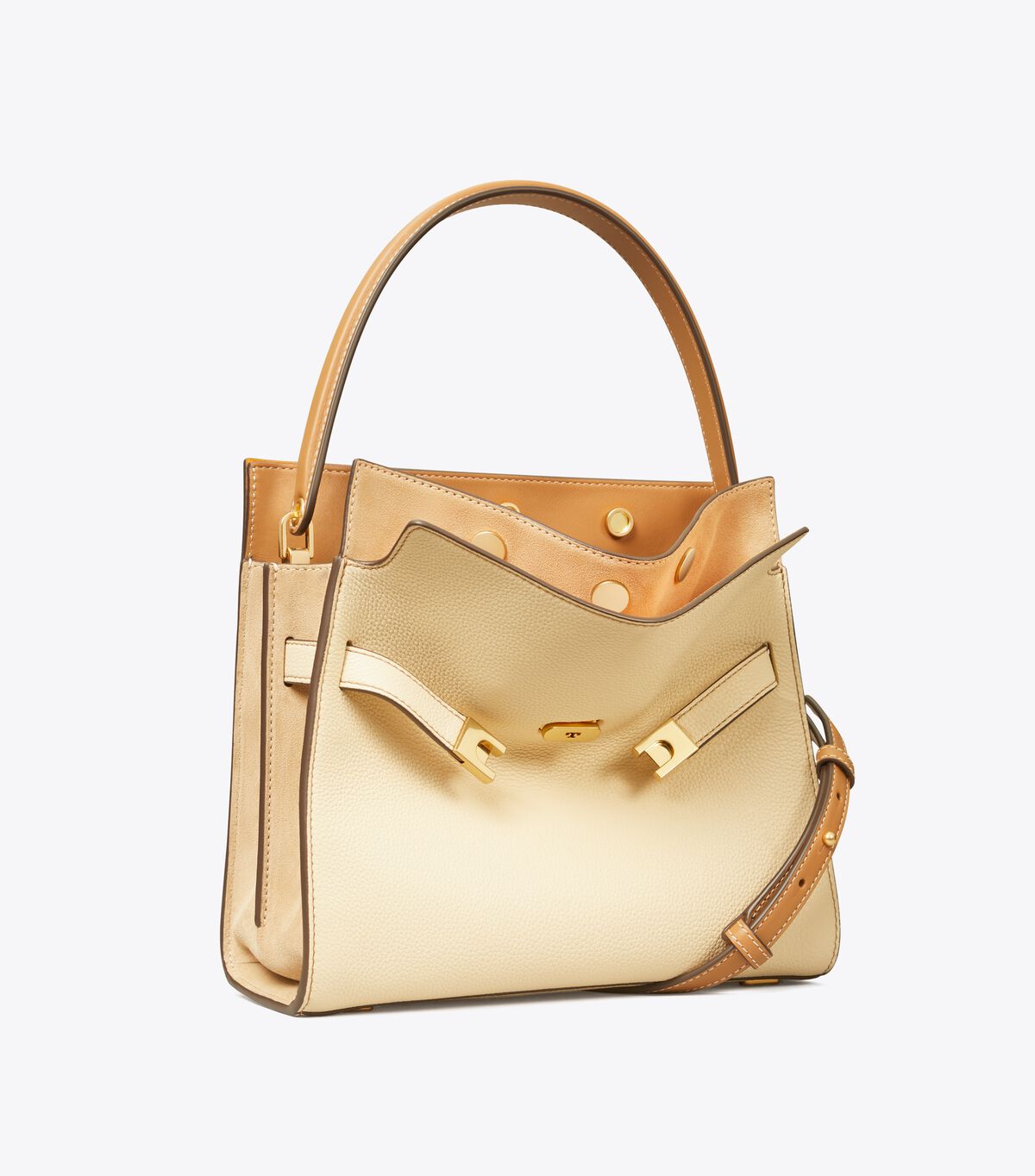 Small Lee Radziwill Pebbled Double Bag