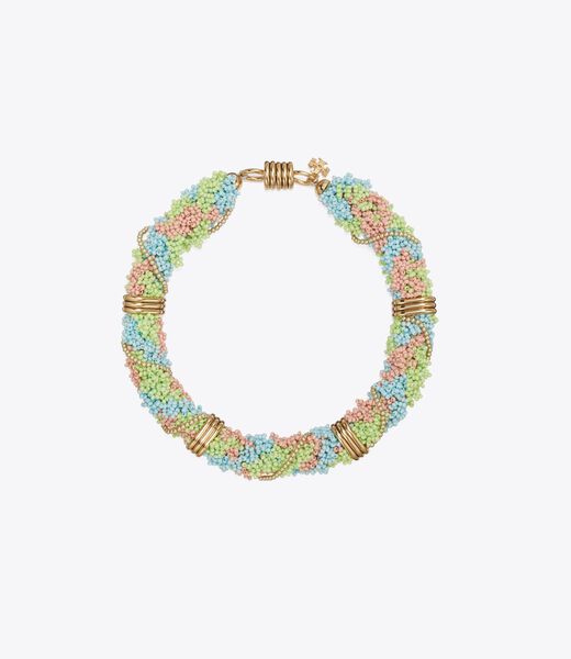 tory burch beaded short necklace