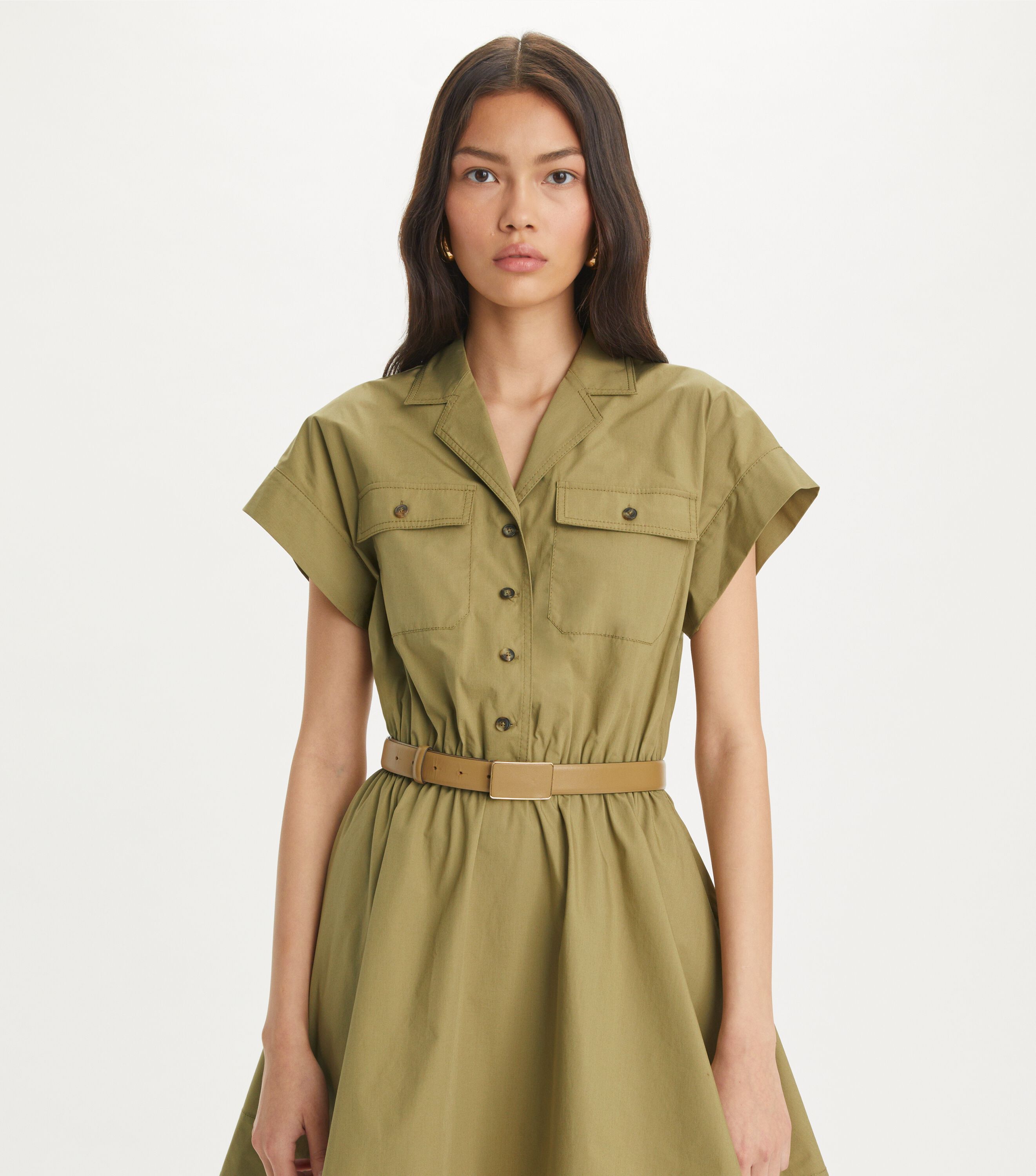 Tory burch poplin shirtdress online