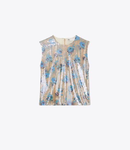 tory burch sequin shell top