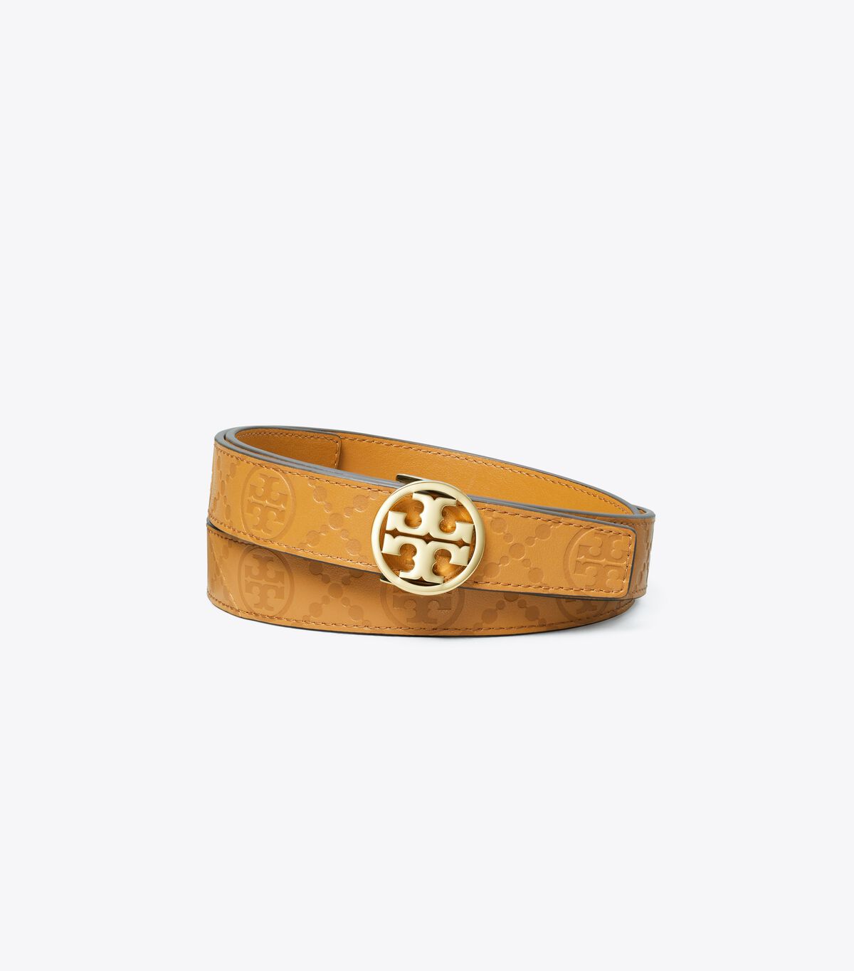 tory burch miller t monogram leather belt