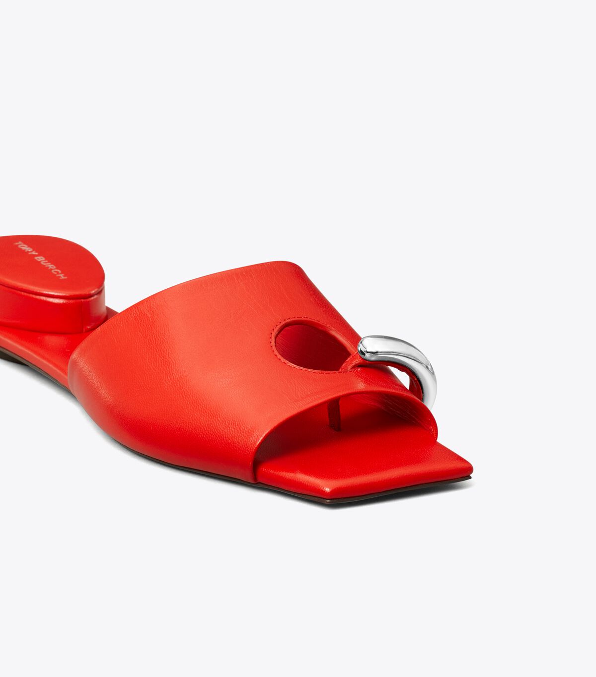 tory burch pierced flat mule sandal