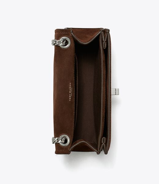 tory burch mini kira turnlock suede shoulder bag