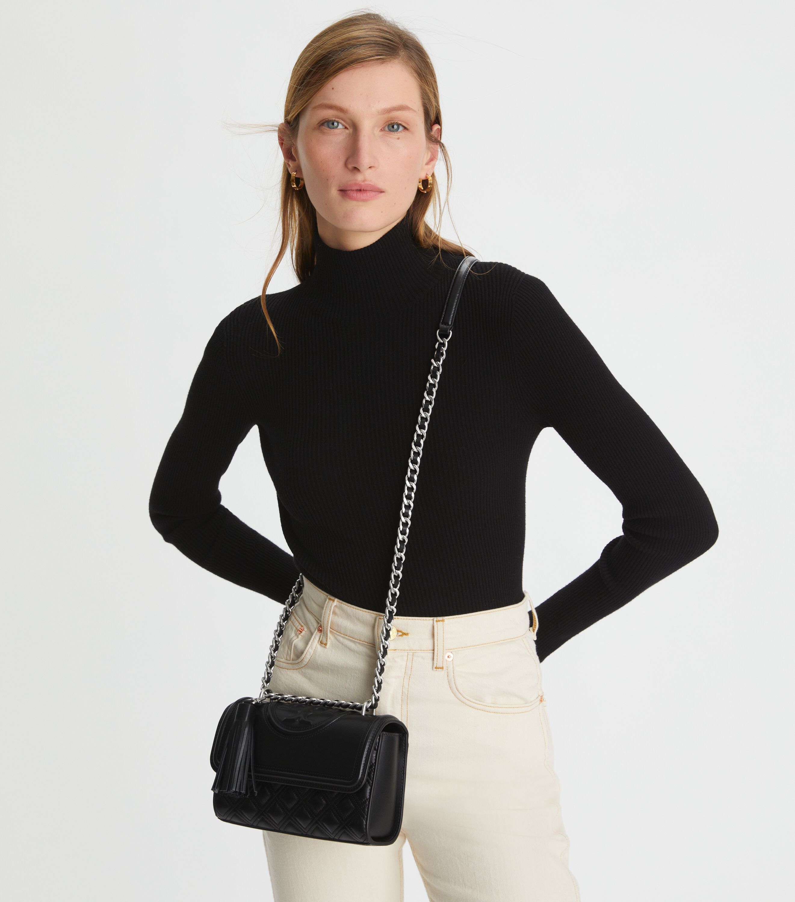 Tory burch large fleming convertible shop shoulder bag