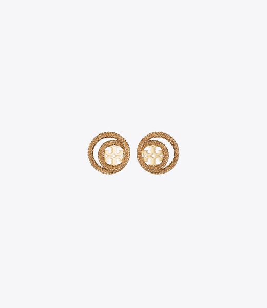 tory burch miller pav   double ring stud