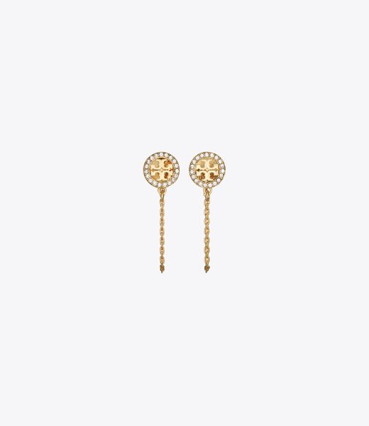 tory burch icon chain earrings