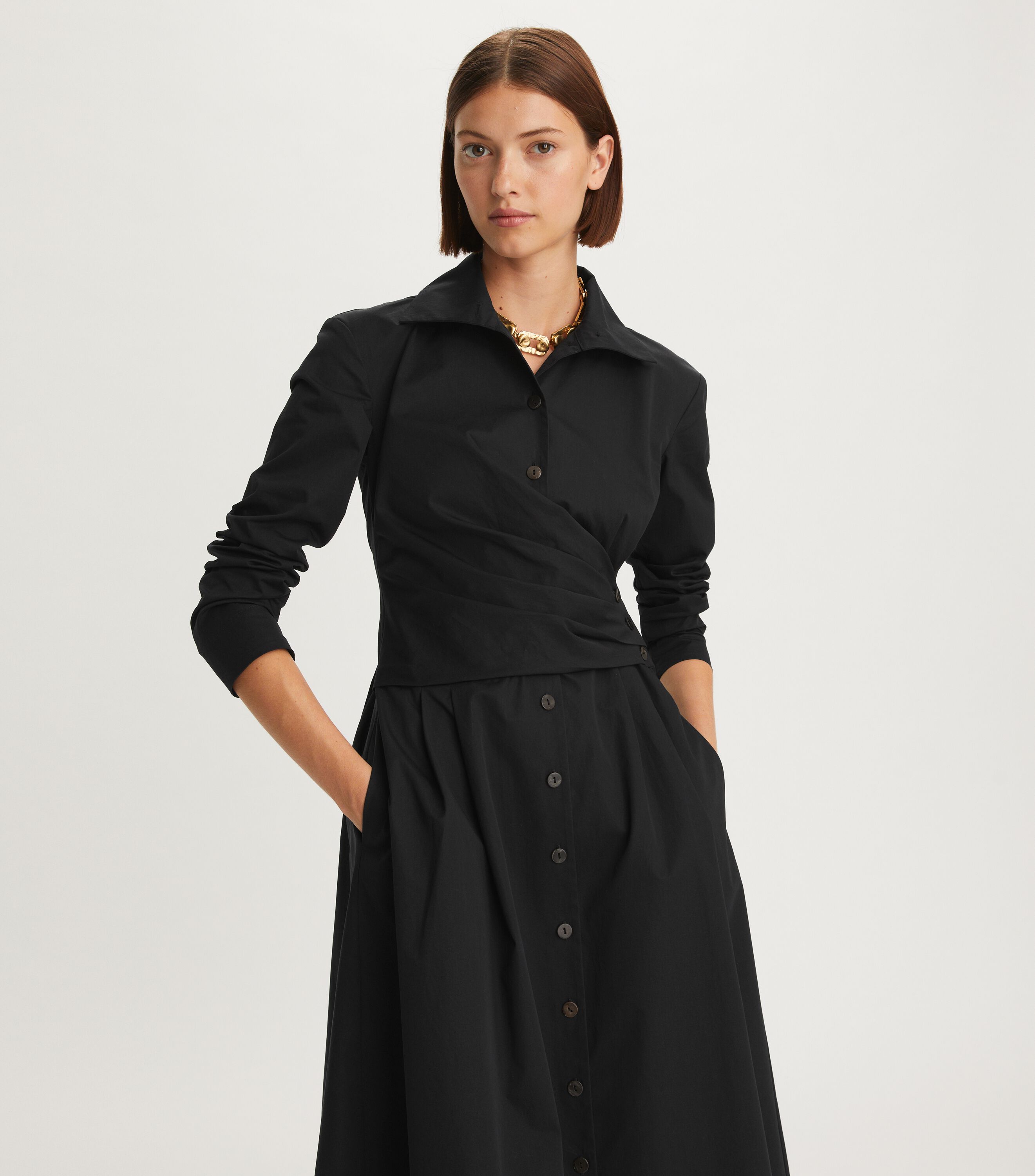 Tory burch poplin shirtdress cheap