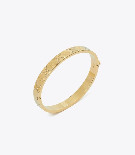 tory burch t monogram pave hinge bracelet