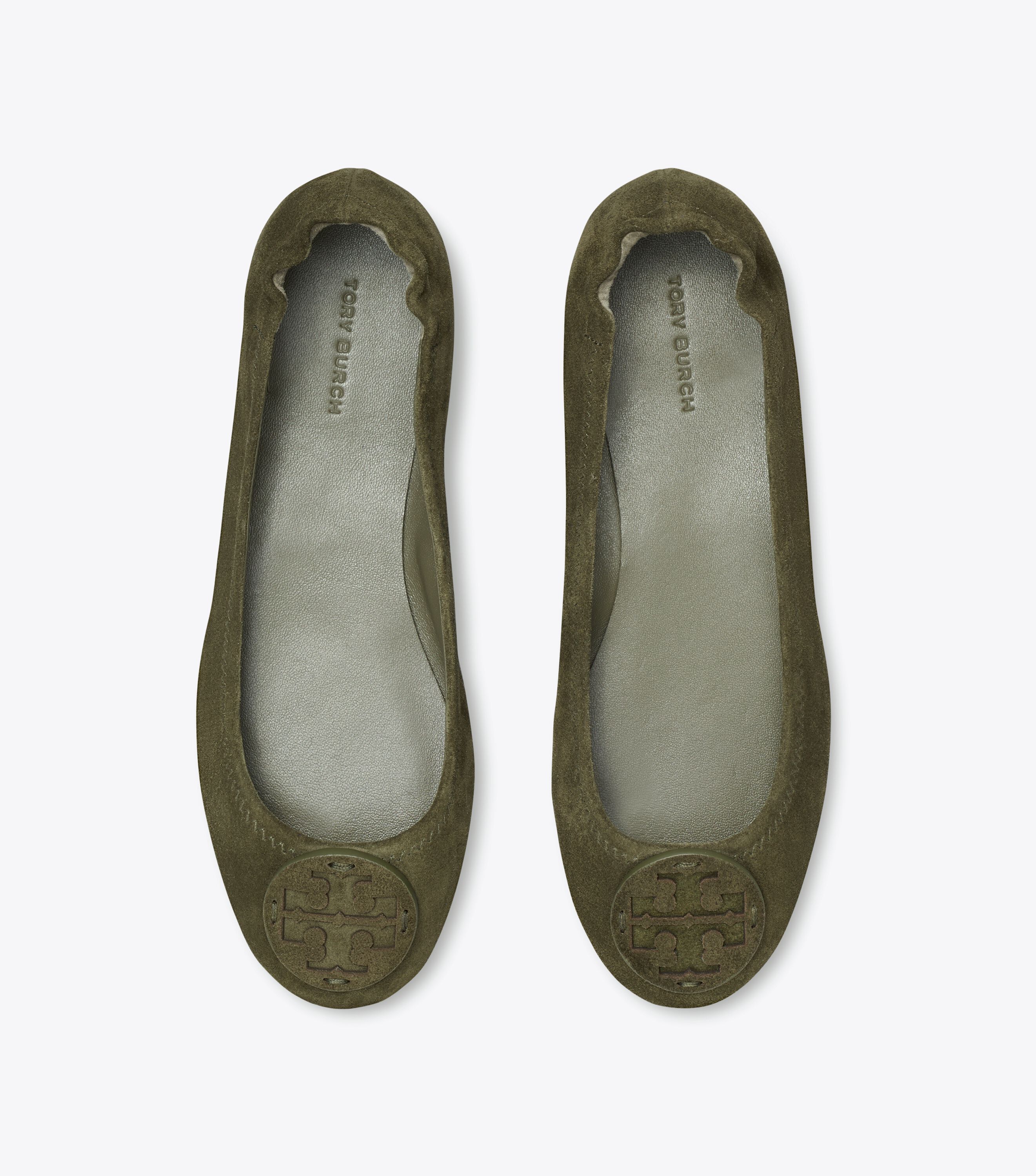 Green tory burch flats shop