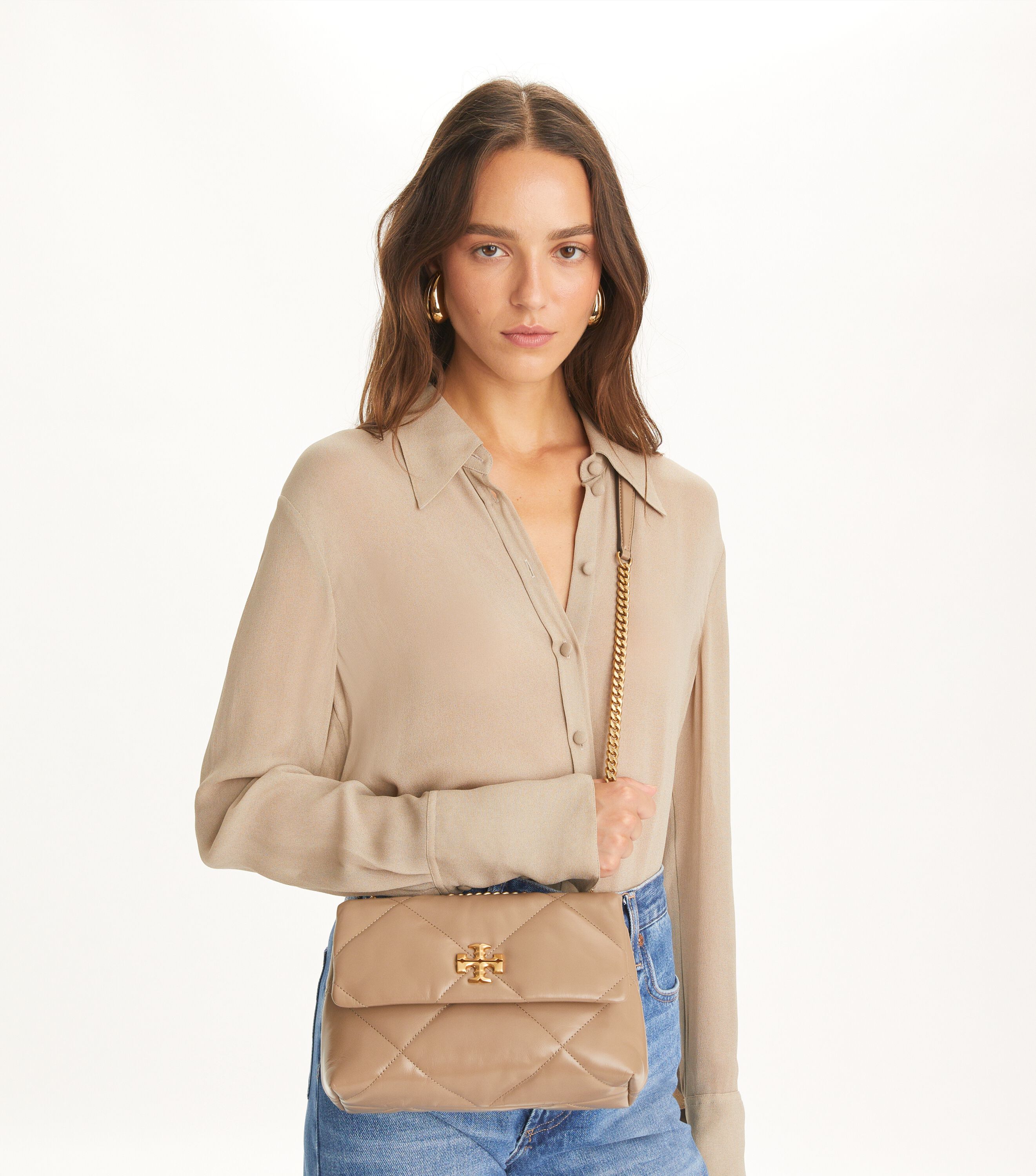 Kira Diamond Quilt Convertible Shoulder Bag
