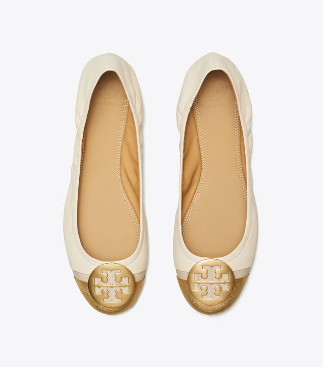Minnie Metallic Cap-Toe Ballet Flat | Shoes | Tory Burch