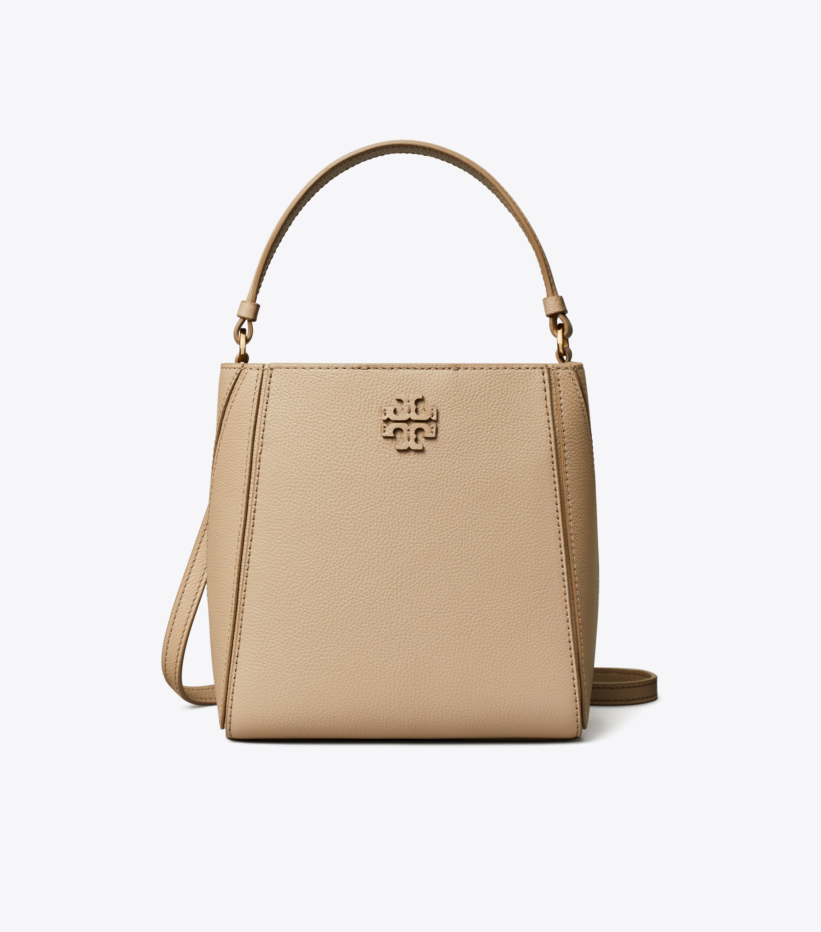 【希少美品】ToryBurch McGraw クロスボディ バッグ Small McGraw Bucket Bag, Fresh Clay | Tory Burch KSA