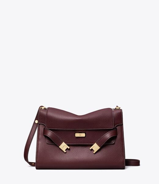 tory burch lee radziwill pebbled shoulder bag