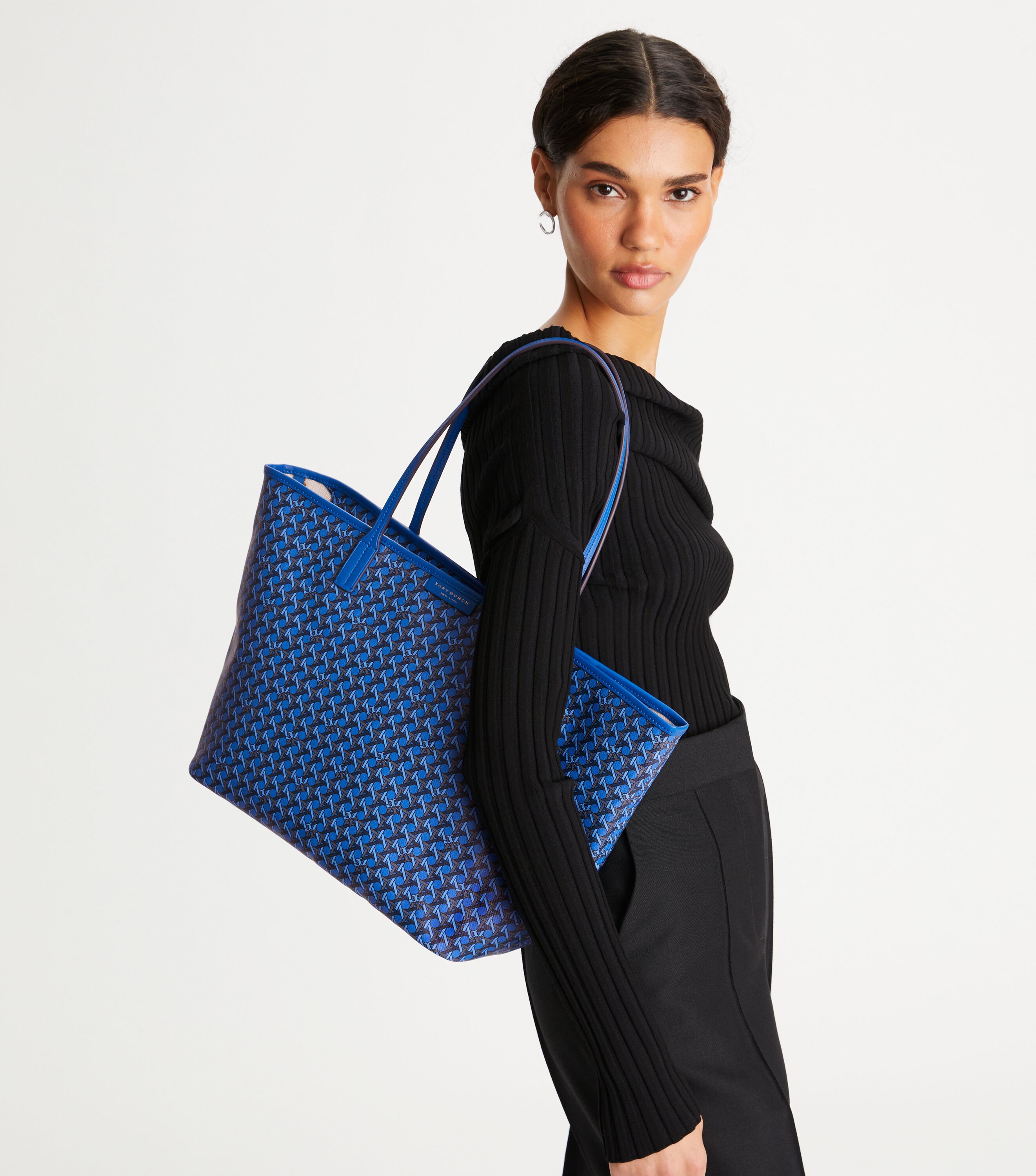 Ever-Ready Zip Tote, Mediterranean Blue | Tory Burch KSA