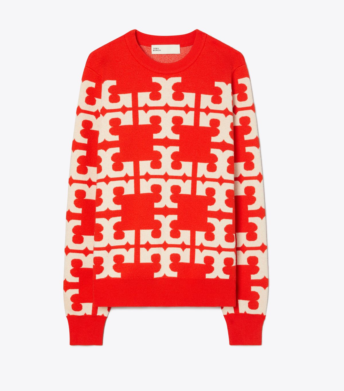 tory burch wool logo sweater
