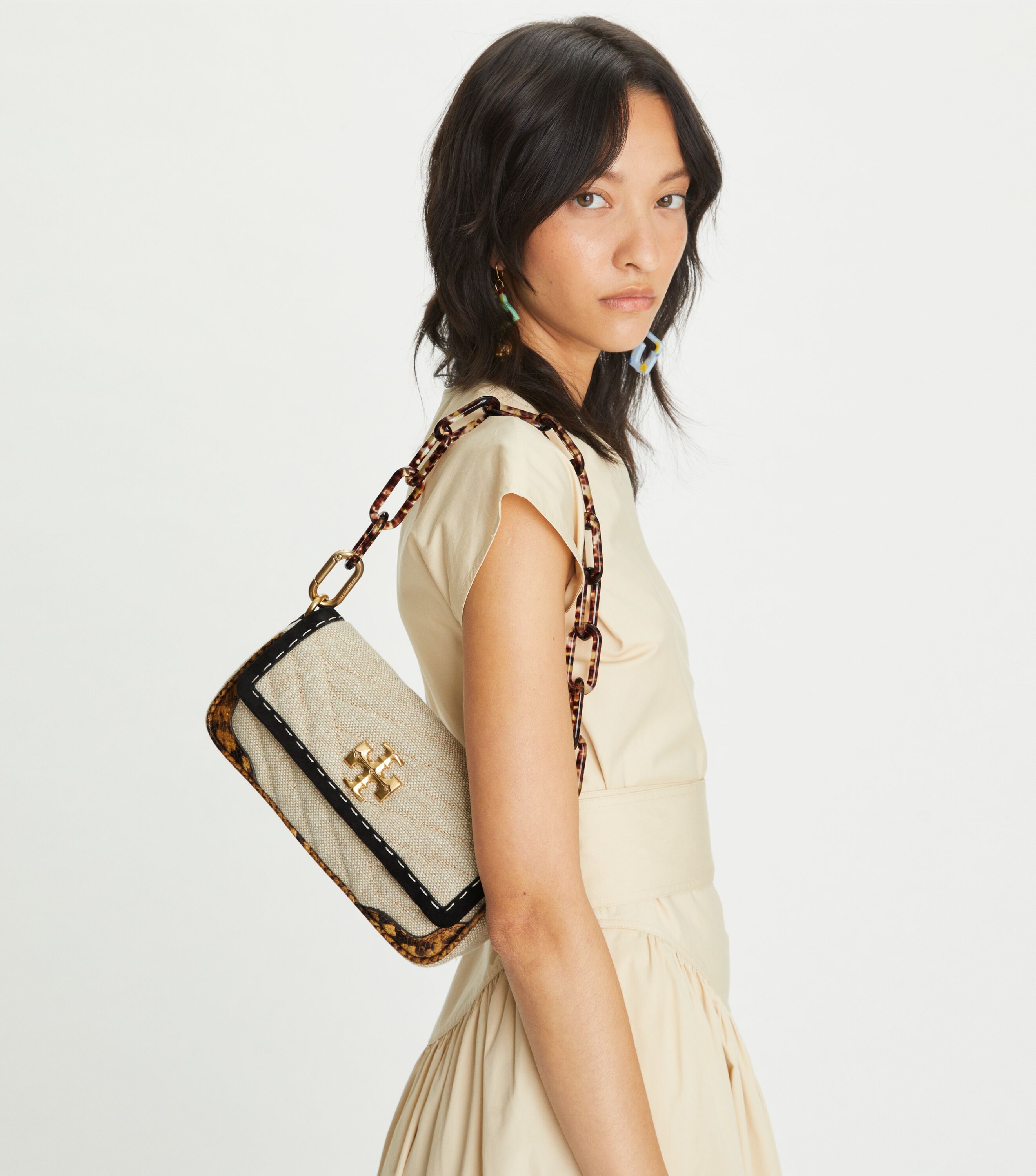 Tory burch sales robinson mixed material