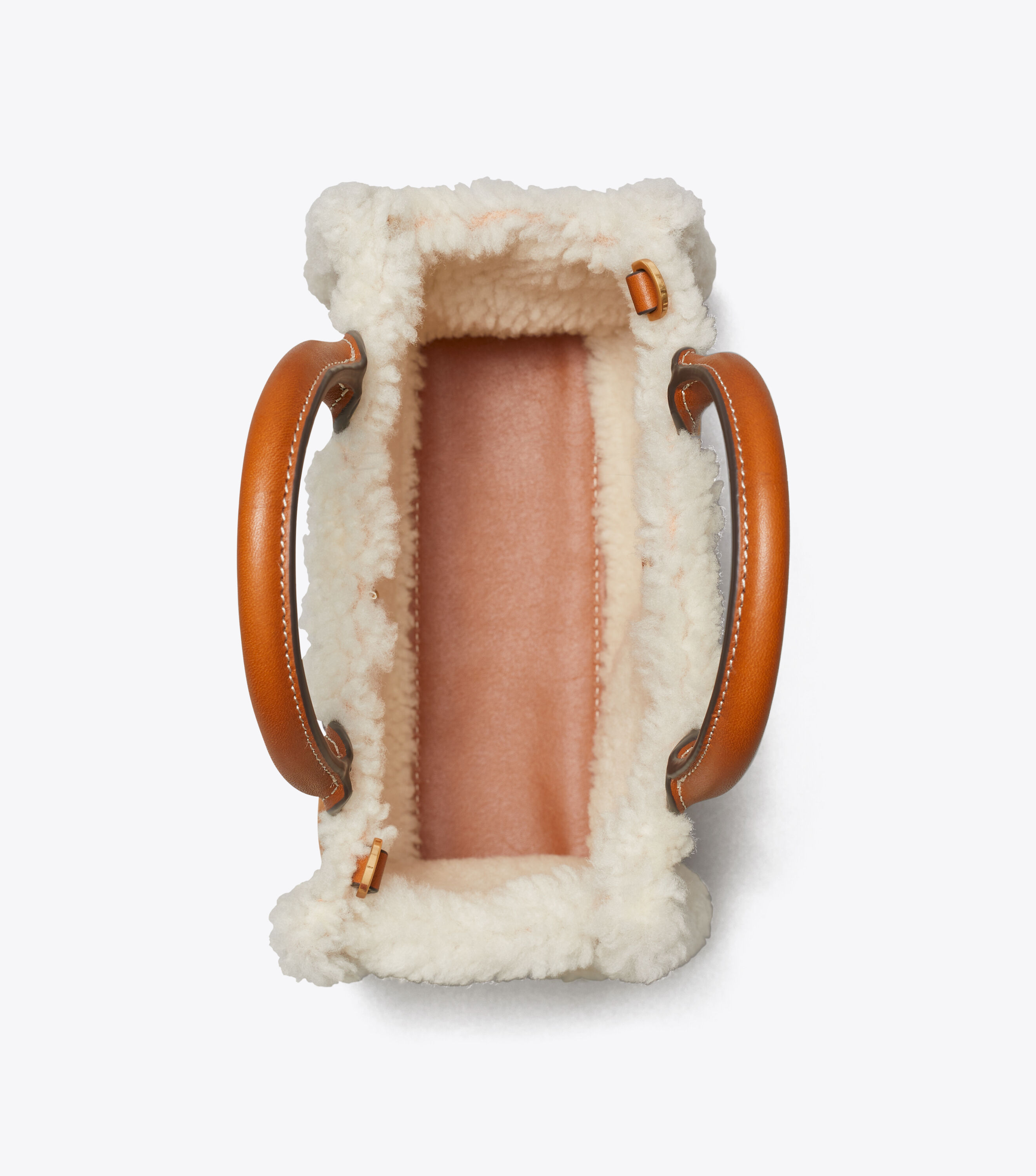 Ella shearling best sale micro tote bag