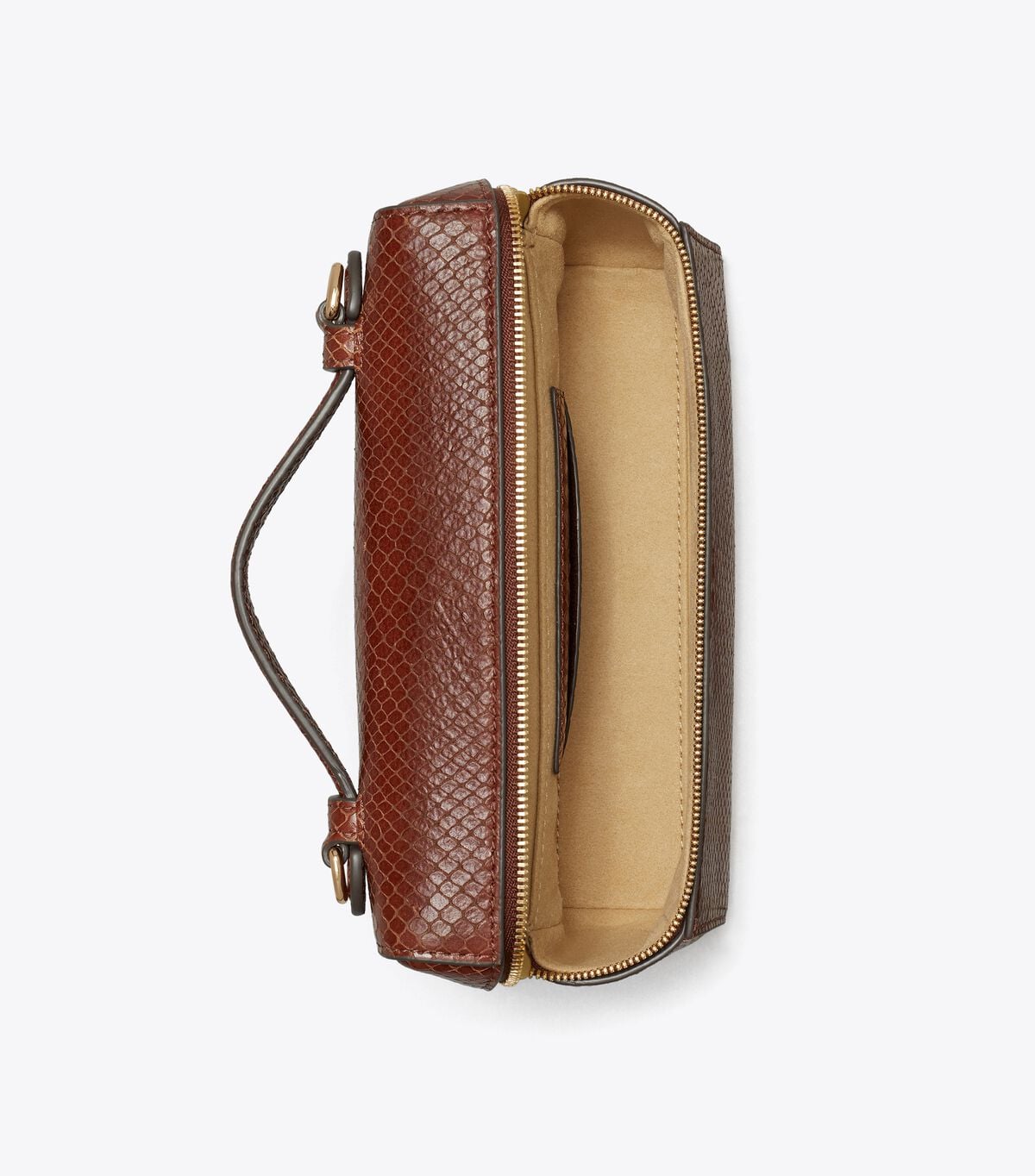 Romy Snake-Embossed Slim Top Handle tory burch romy snake embossed slim top handle