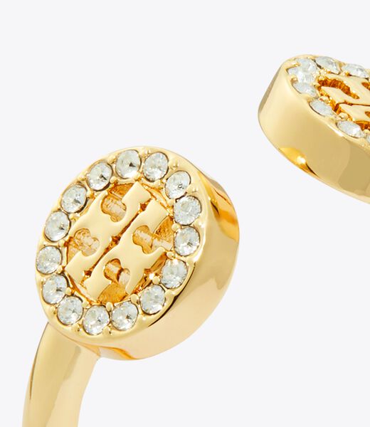 tory burch miller pave open ring