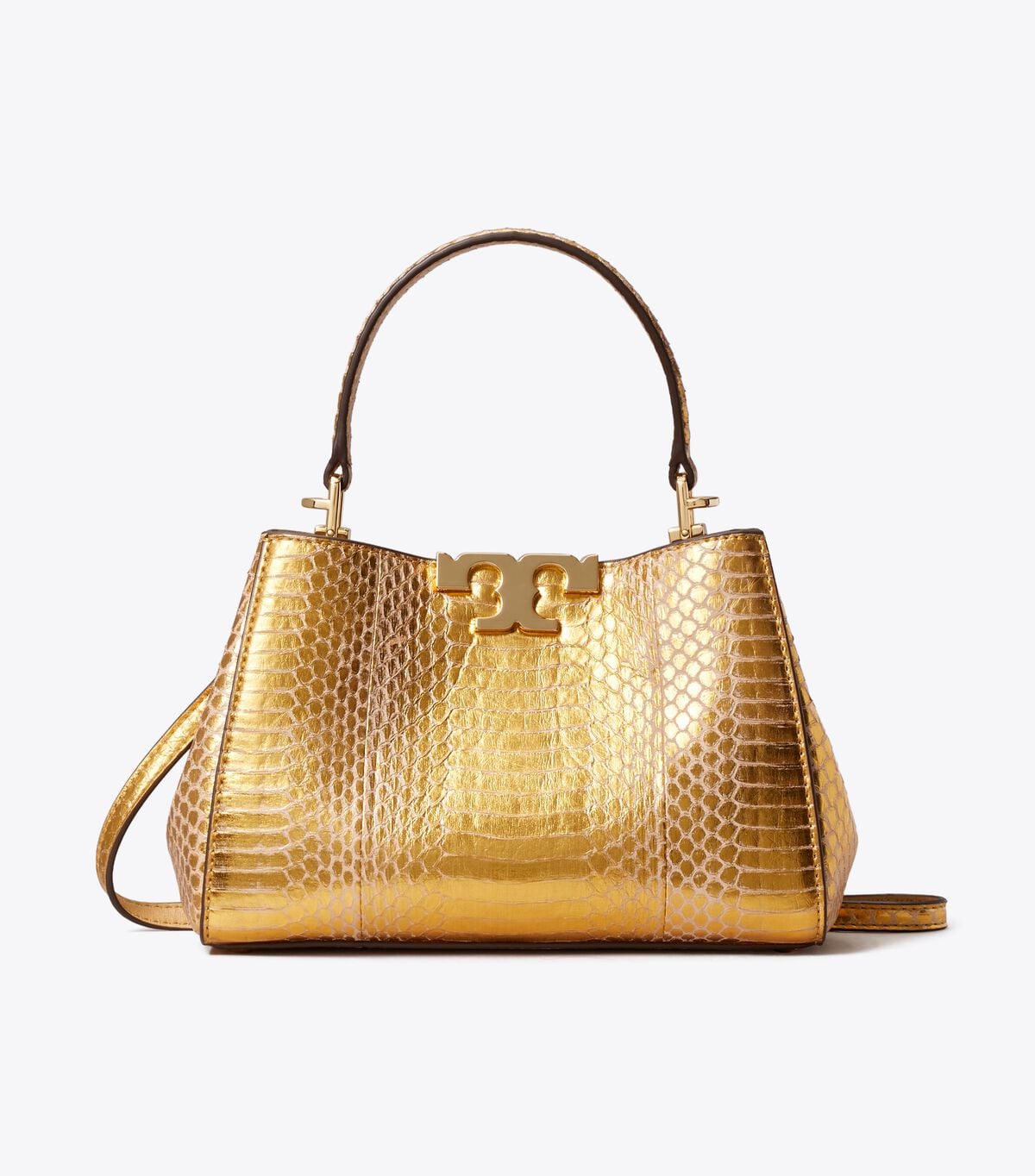 حقيبة إليانور الصغيرة بنقشة جلد الثعبان tory burch حقيبة إليانور الصغيرة بنقشة جلد الثعبان