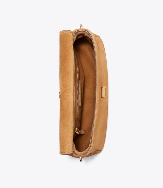 tory burch small charlie suede shoulder bag