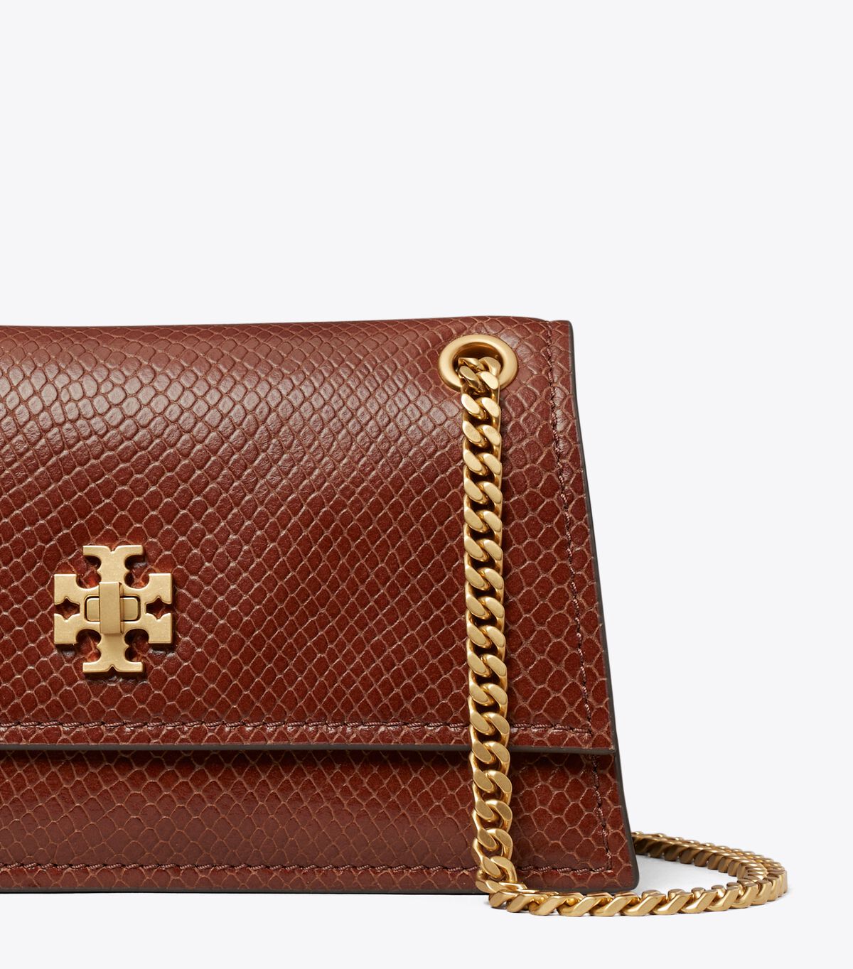 tory burch mini kira turnlock snake embossed shoulder bag