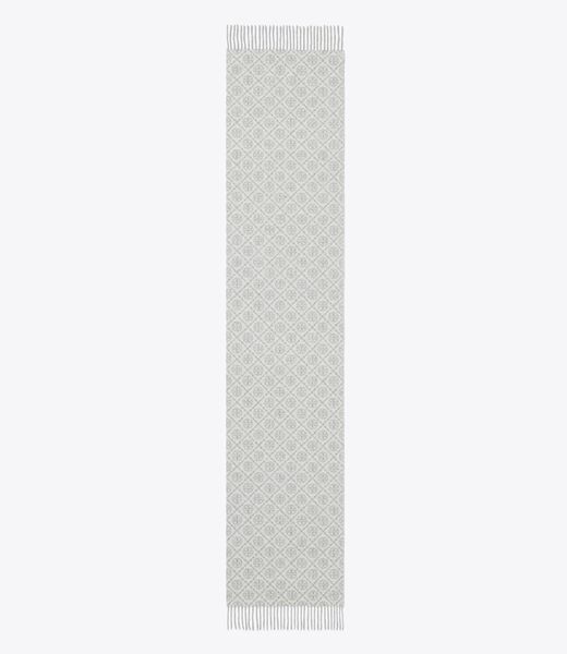 tory burch t monogram oblong scarf