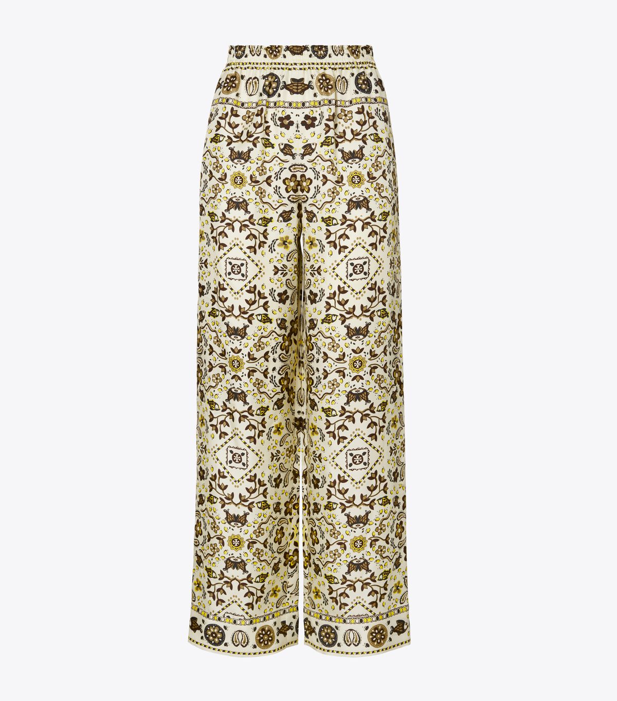 tory burch printed silk pant