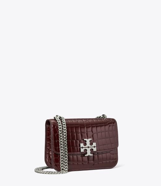 tory burch small eleanor croc embossed shoulder bag