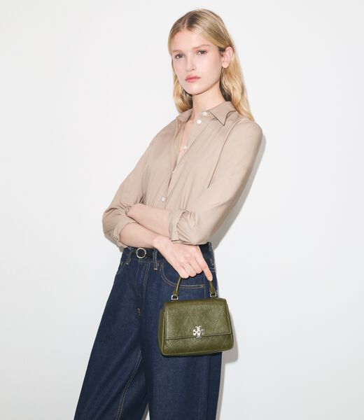 Mini Charlie Quilted Top-Handle Crossbody tory burch mini charlie quilted top handle crossbody