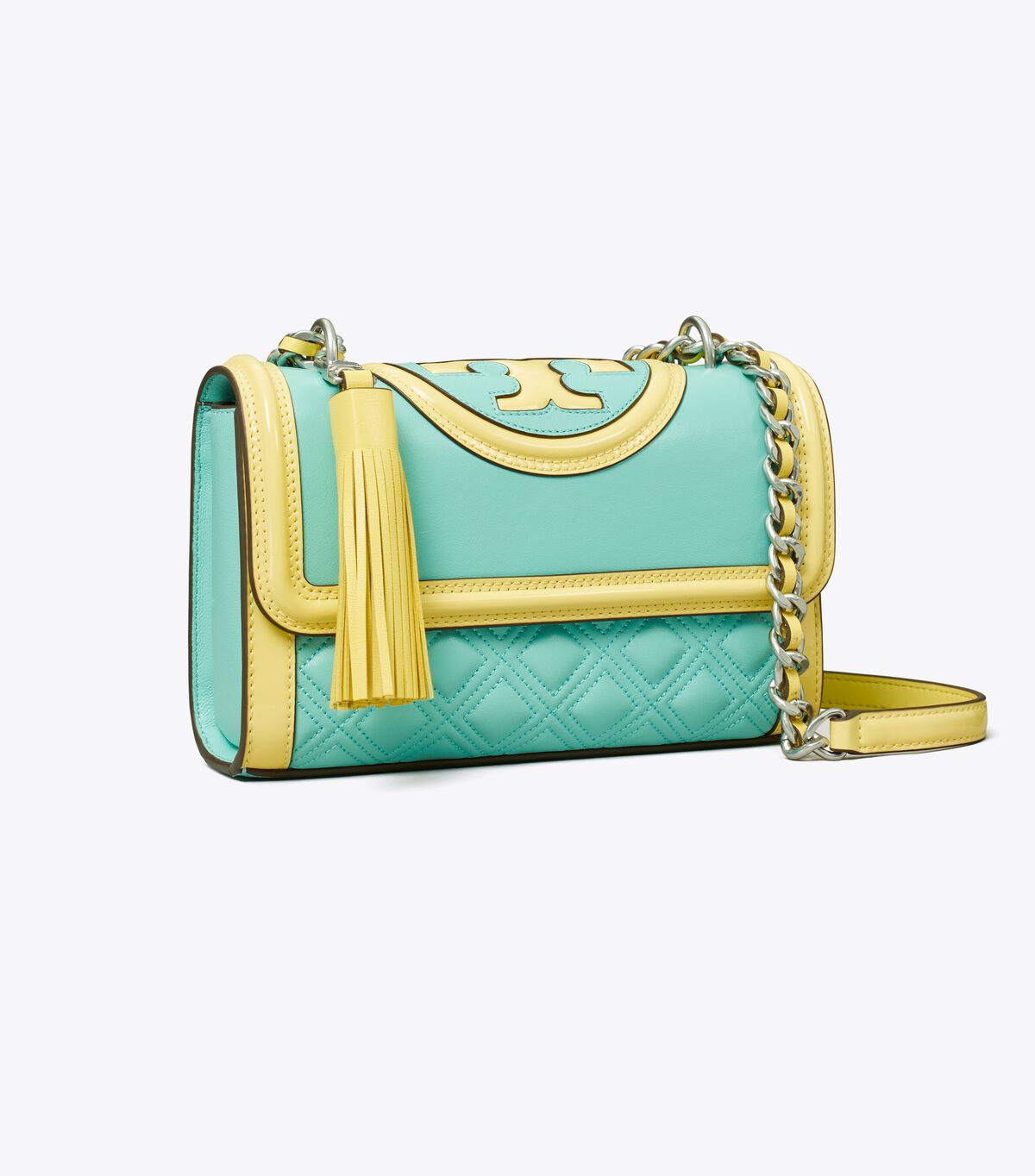 Small Fleming Patent Border Convertible Shoulder Bag