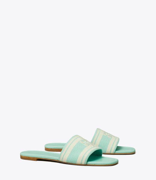 Double T Jacquard Slide