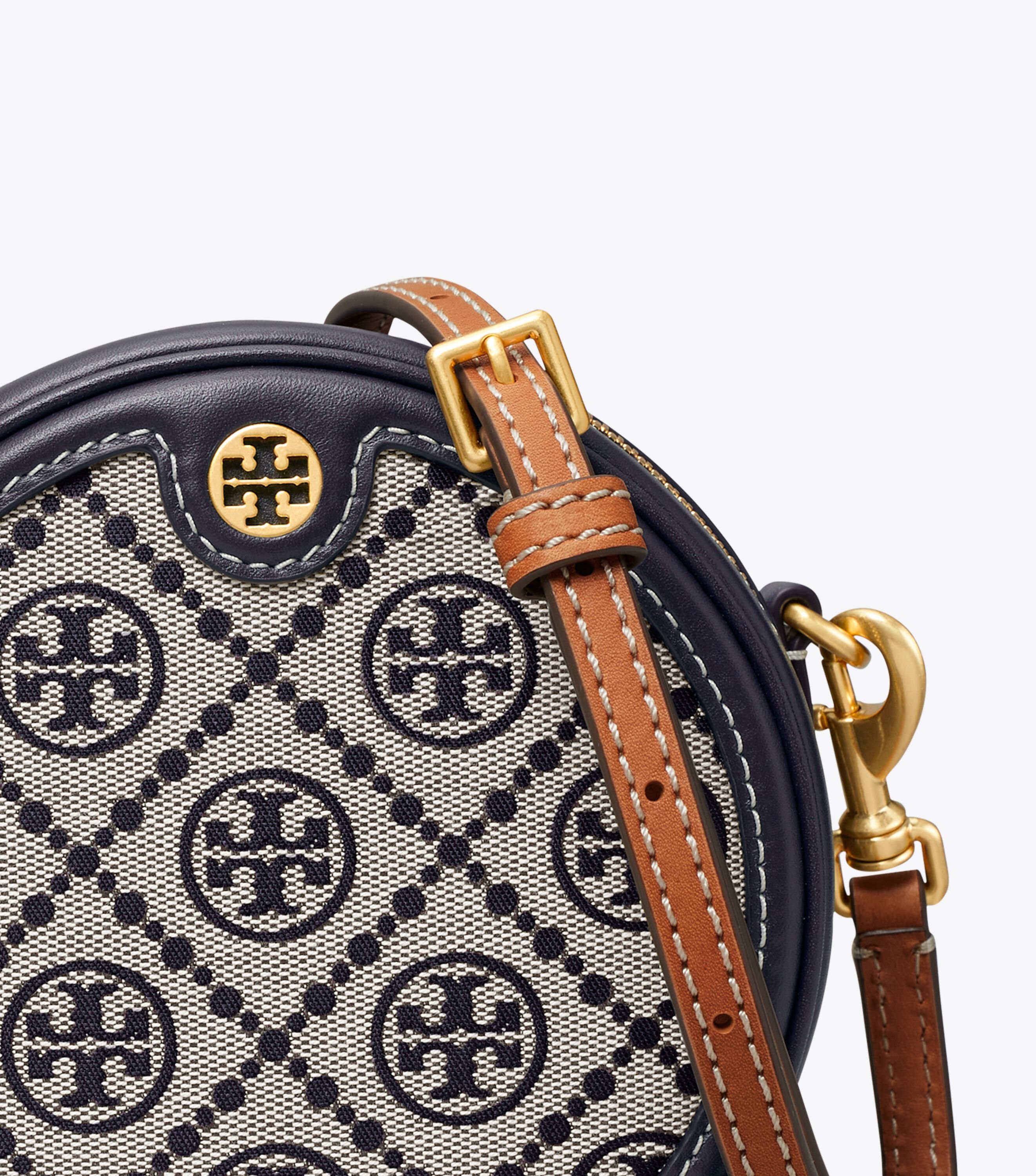 T Monogram Jacquard Petite Moon, Tory Navy | Tory Burch KSA