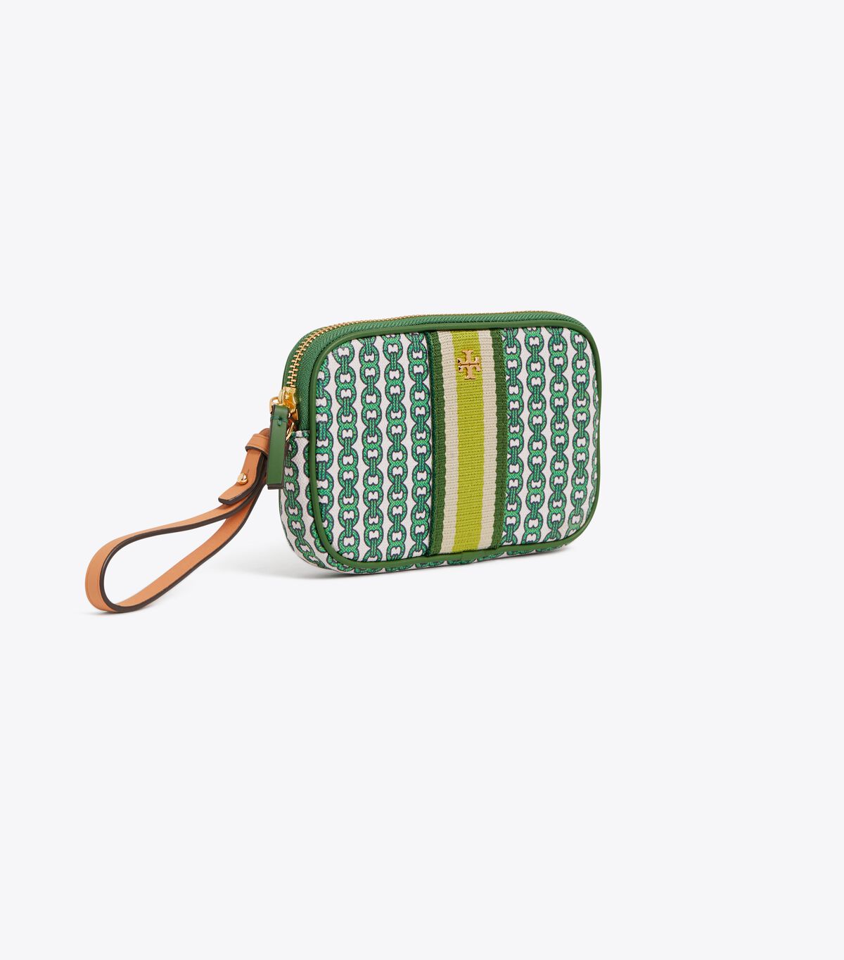 tory burch gemini link canvas wristlet
