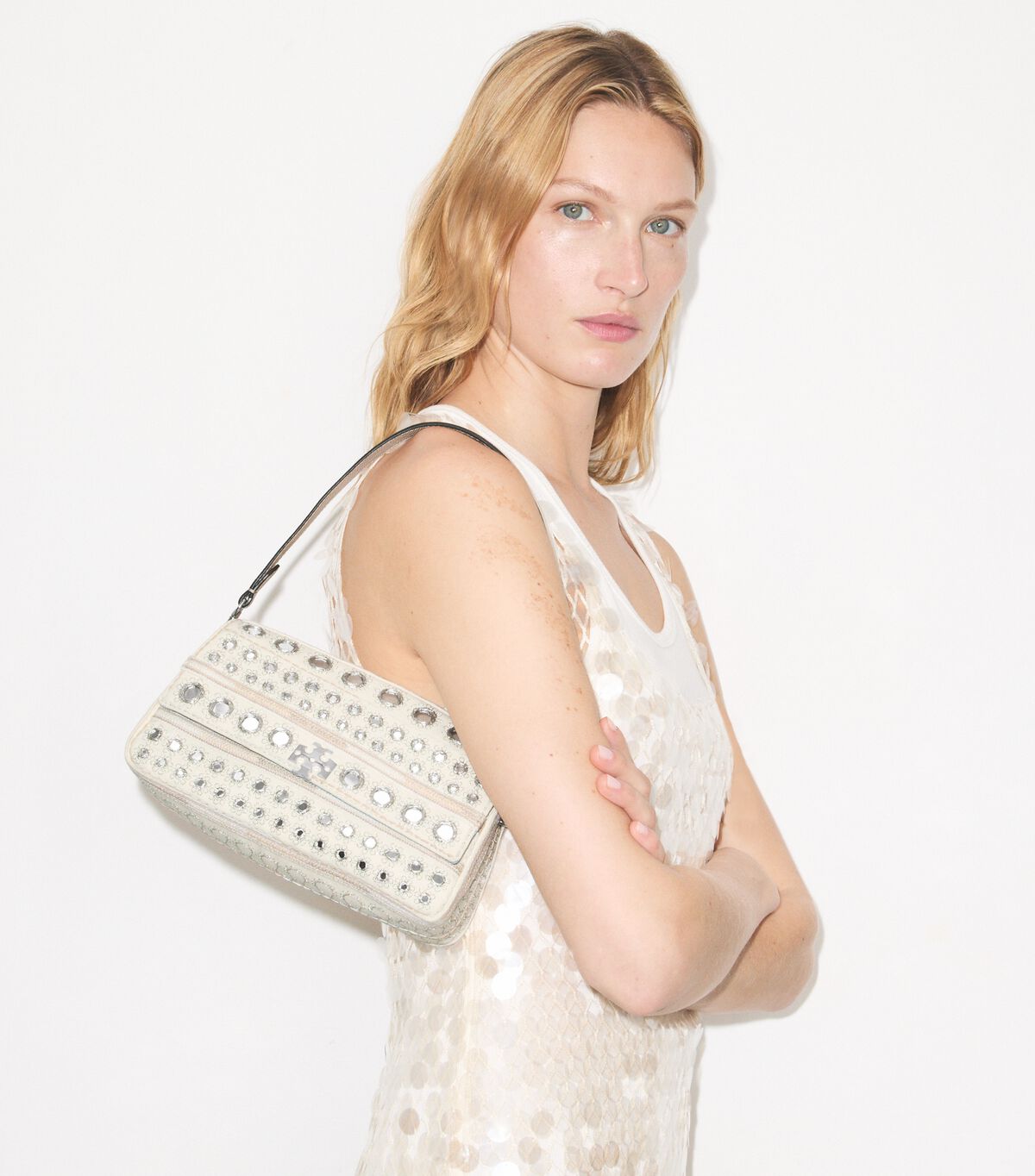 Small Charlie Embellished Shoulder Bag tory burch small charlie embellished shoulder bag