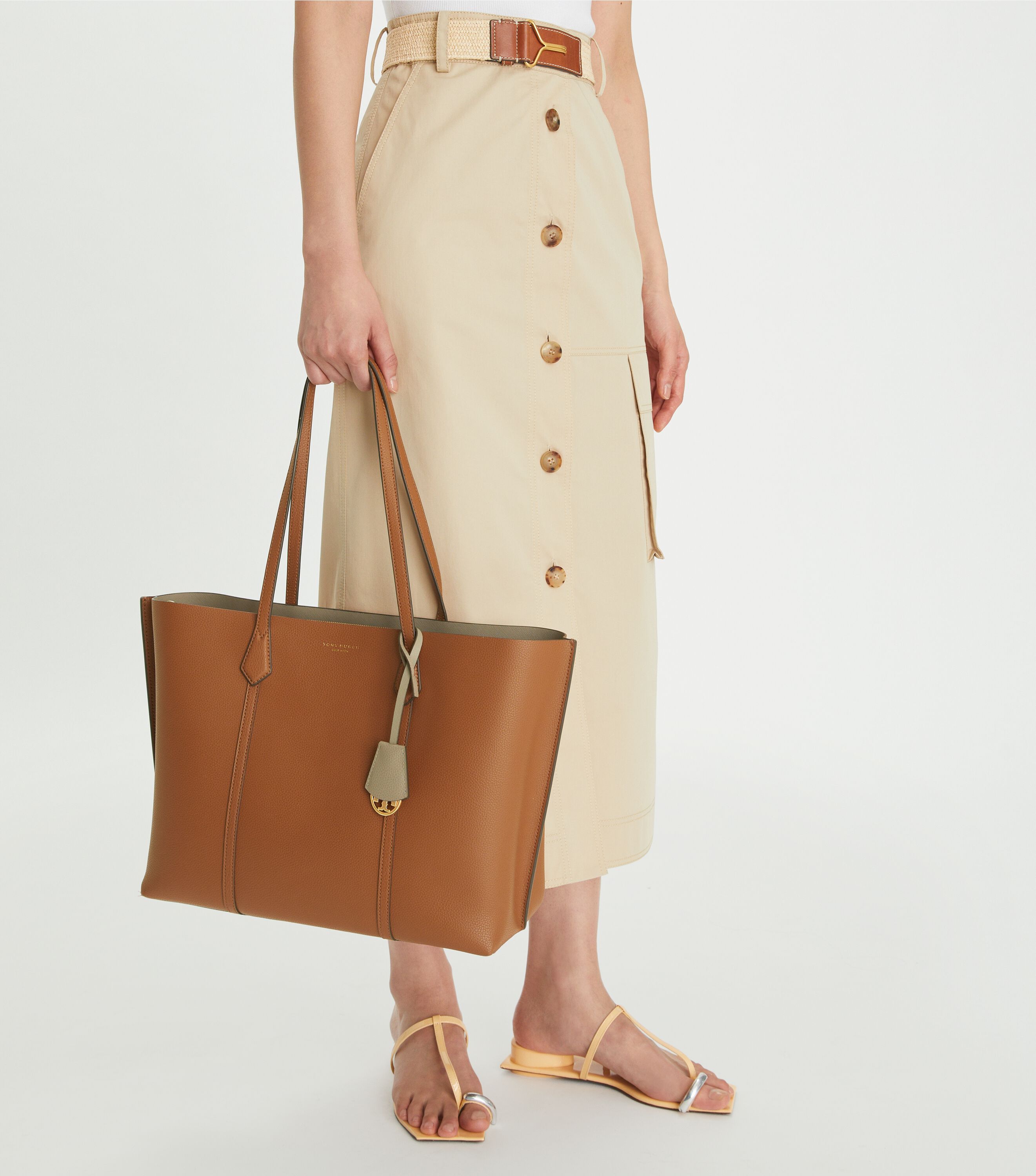Triple compartment cheap tote bag