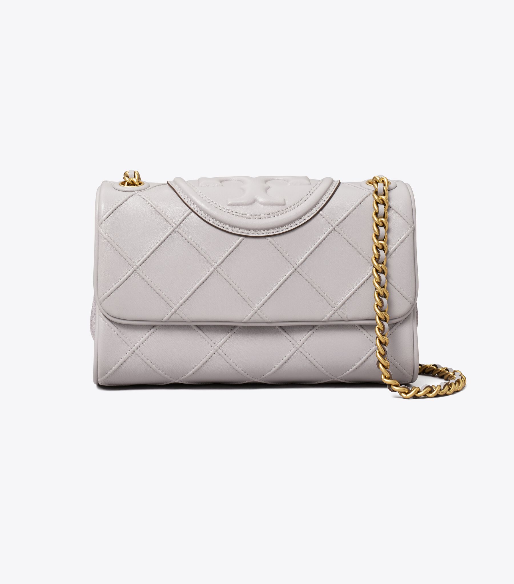 Small Fleming Soft Convertible Shoulder Bag, Bay Gray Tory Burch KSA