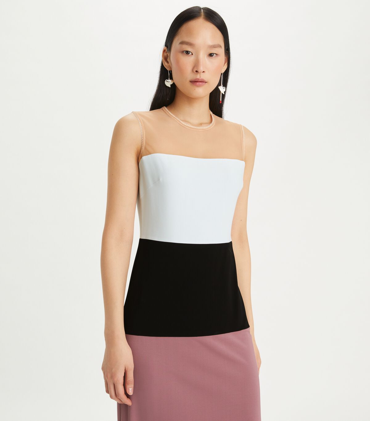 tory burch colorblock jersey dress