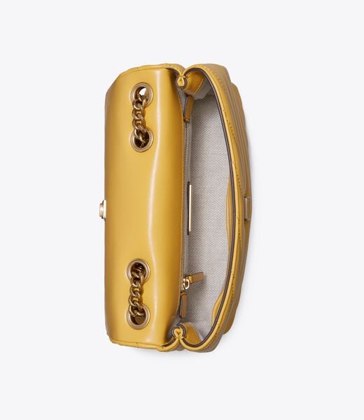 tory burch حقيبة كتف كيرا شيفرون صغيرة قابلة للتحويل