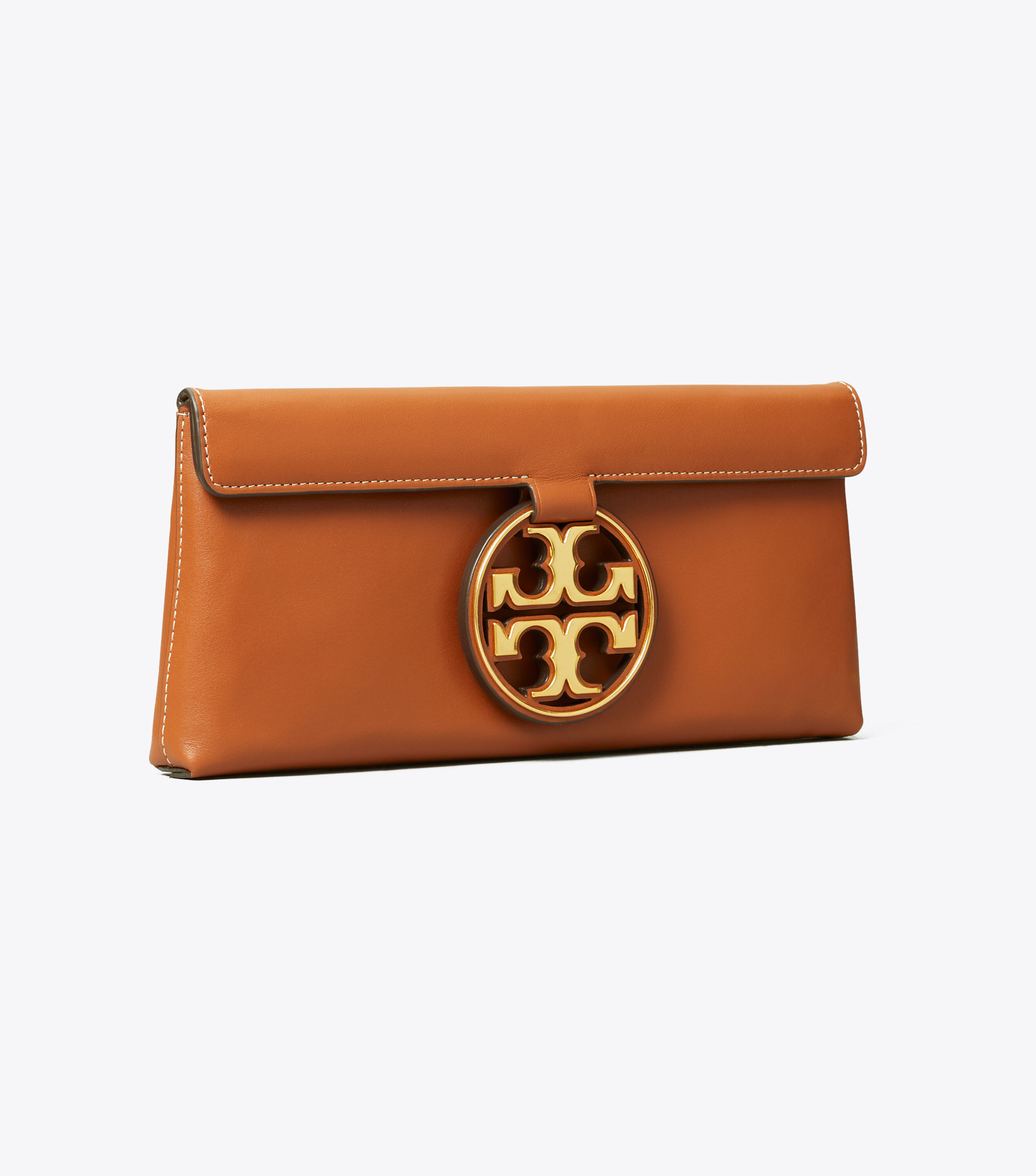 Miller Metal Logo Clutch Tory Burch KSA Navigation Tory Burch
