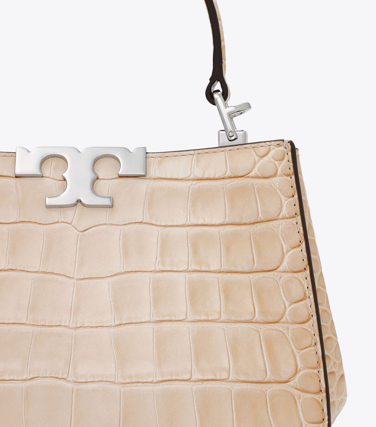 tory burch حقيبة ميني إليانور بنقشة جلد التمساح