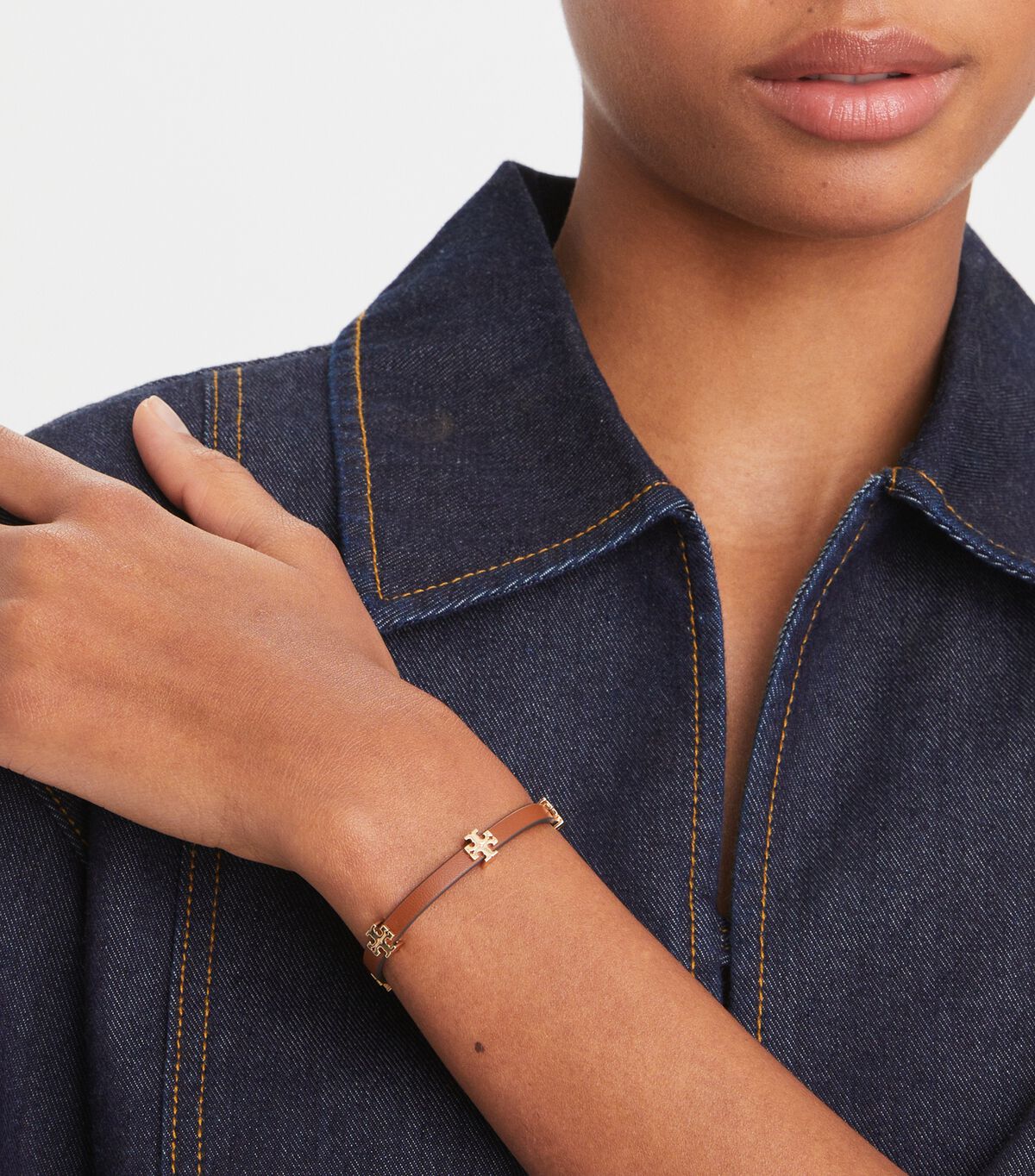 Eleanor Leather Bracelet tory burch eleanor leather bracelet