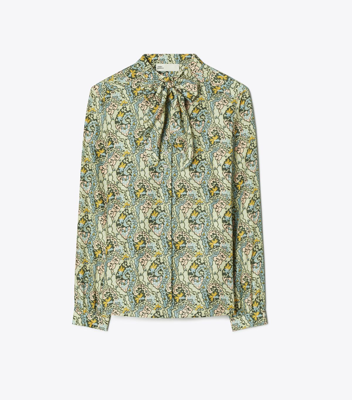 tory burch silk bow blouse